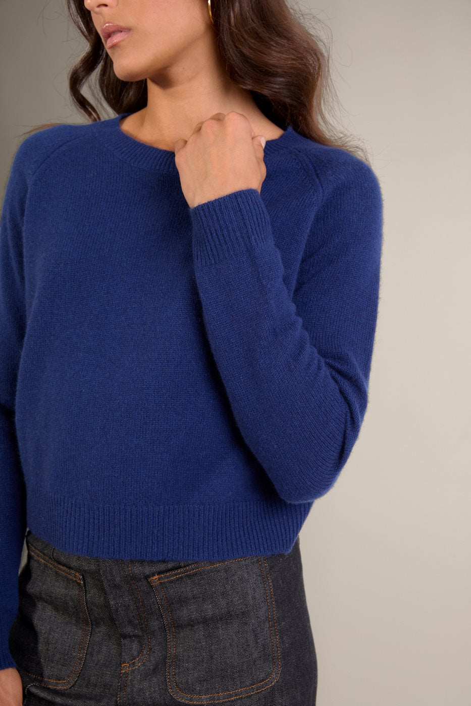 Pull Col Rond 4 Fils - Lila - Minuit