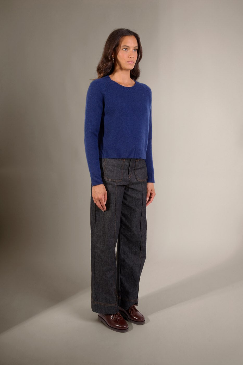 Pull Col Rond 4 Fils - Lila - Minuit