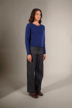 Pull Col Rond 4 Fils - Lila - Minuit