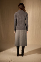 Pull Col Montant 6 Fils - Aspen - Anthracite Chiné
