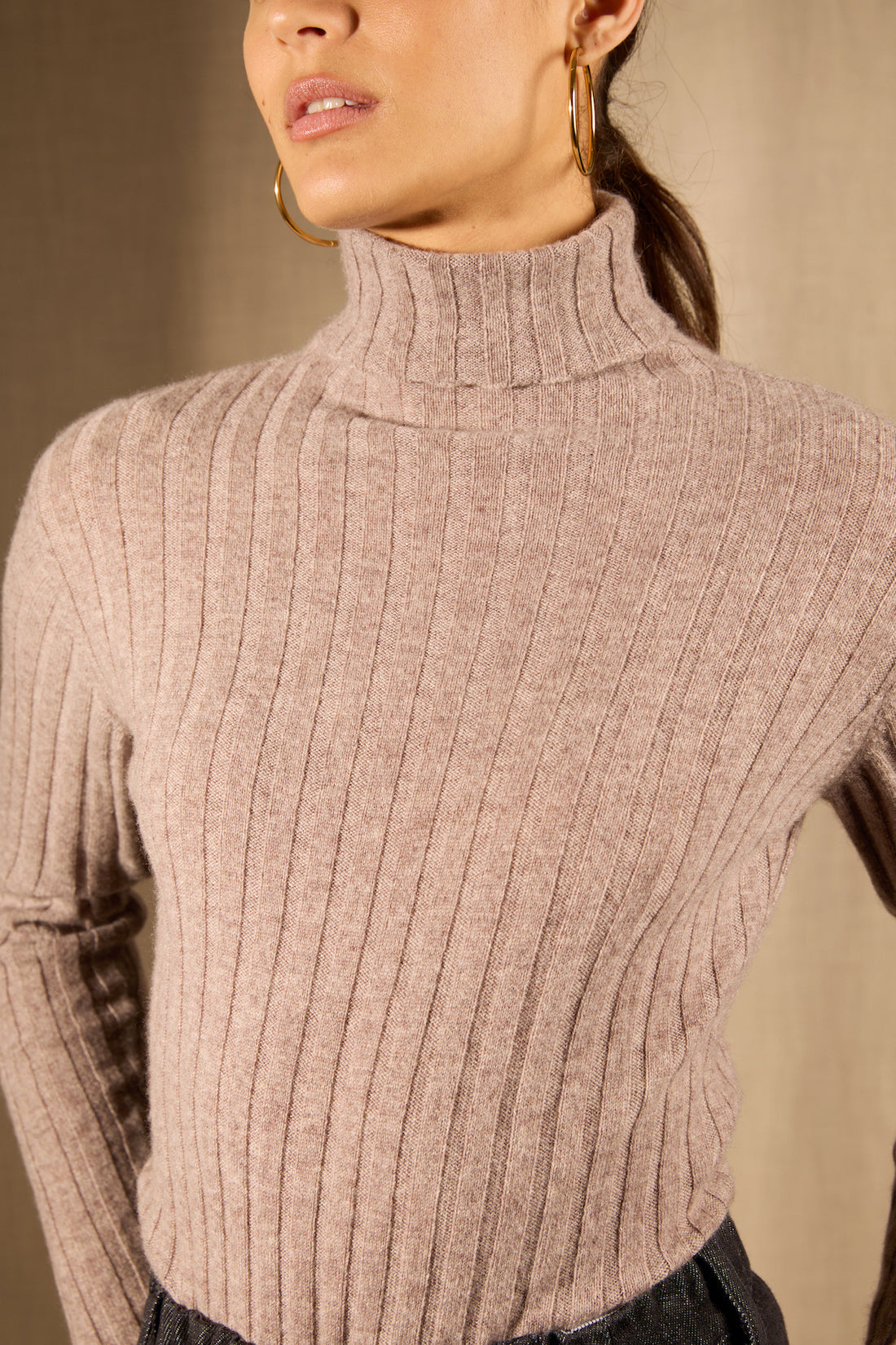 Pull Col Roulé - Craigton - Caribou Chiné