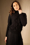 Pull Col Roulé - Selania - Noir