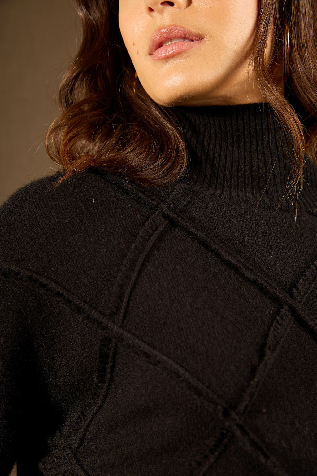 Pull Col Roulé - Selania - Noir