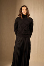 Pull Col Roulé - Selania - Noir