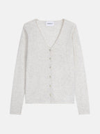 Cardigan Col V - Paige - Gris Perle Chiné