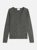 Cardigan Col V - Paige - Noir/Blanc
