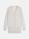 Cardigan Col V - Pearl - Gris Perle Chiné