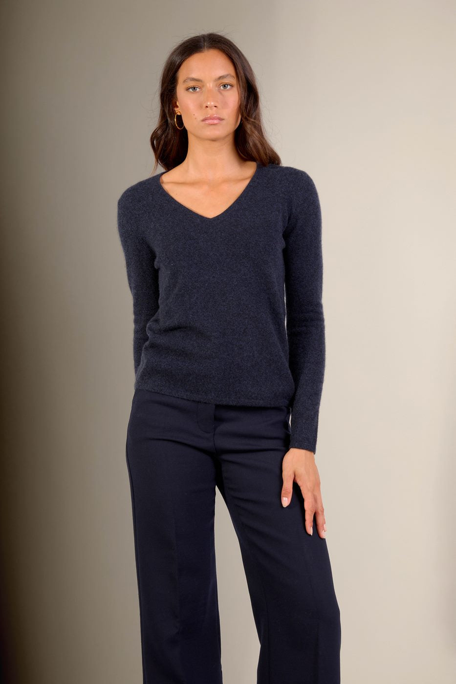 Pull Col V - Galise - Caviar
