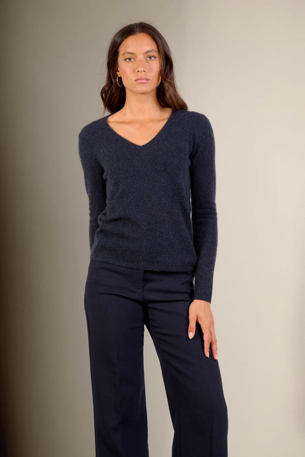 Pull Col V - Galise - Caviar