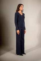 Pull Col V - Galise - Caviar