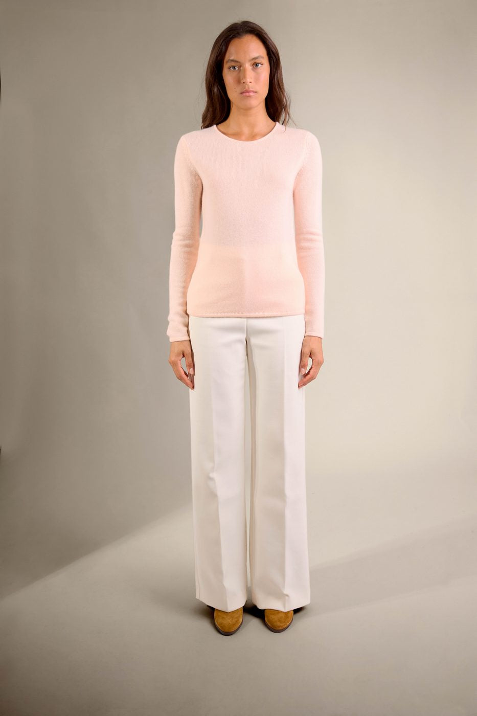 Pull Col Rond 4 Fils - Ivy - Coquille