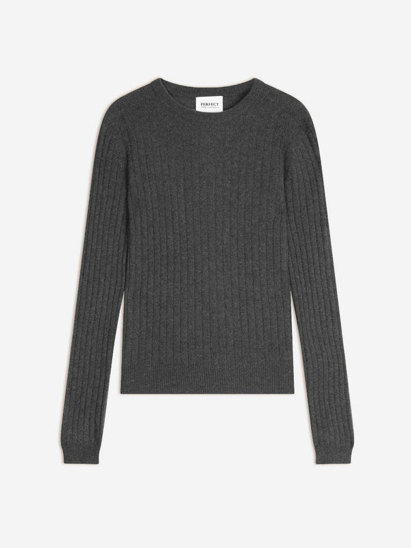 Pull Col Rond - Bella - Anthracite Chiné