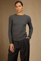 Pull Col Rond - Bella - Anthracite Chiné