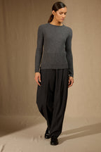 Pull Col Rond - Bella - Anthracite Chiné