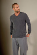 Pull Col V - Alexander - Anthracite Chiné