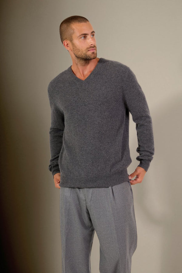 Pull Col V - Alexander - Anthracite Chiné