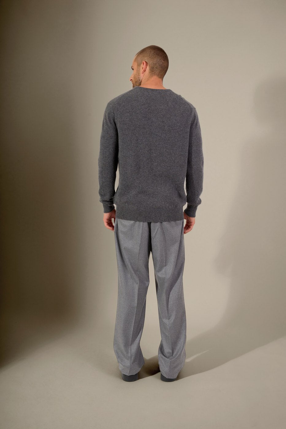 Pull Col V - Alexander - Anthracite Chiné