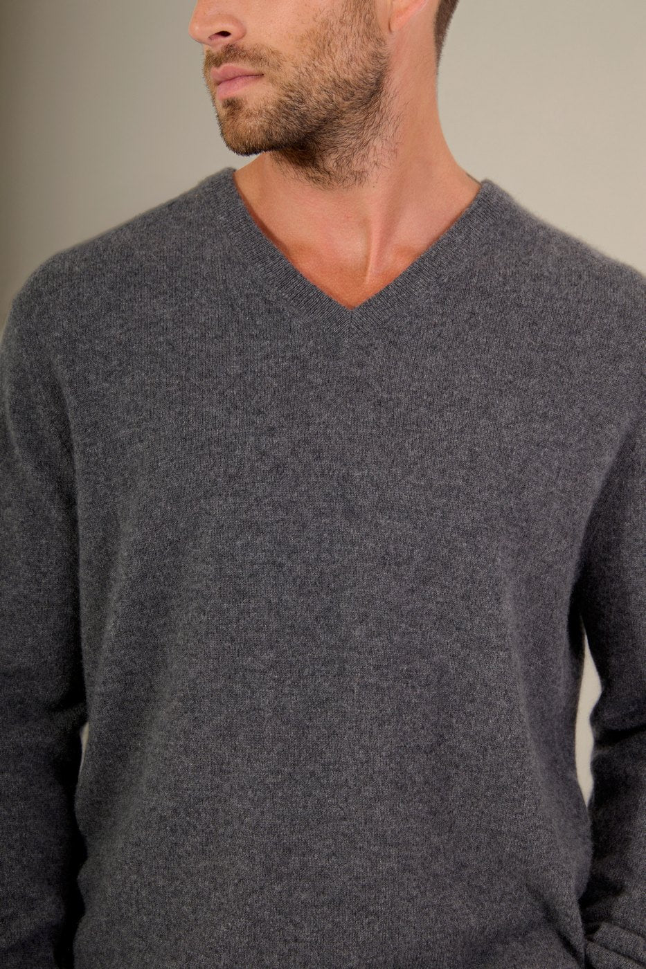 Pull Col V - Alexander - Anthracite Chiné