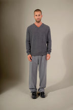 Pull Col V - Alexander - Anthracite Chiné