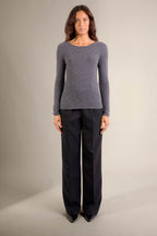 Pull Col Rond - Oprah - Anthracite Chiné