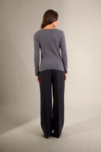 Pull Col Rond - Oprah - Anthracite Chiné
