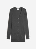 Cardigan Col V - Pearl - Anthracite Chiné