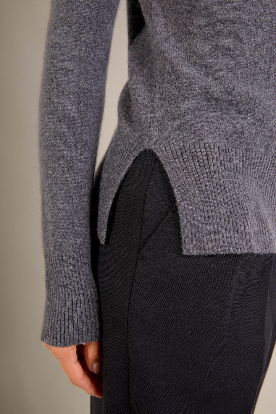 Pull Col Roulé - Tracy - Anthracite Chiné