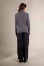 Pull Col Roulé - Tracy - Anthracite Chiné