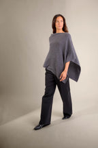 Poncho 4 Fils - Georgia - Anthracite Chiné