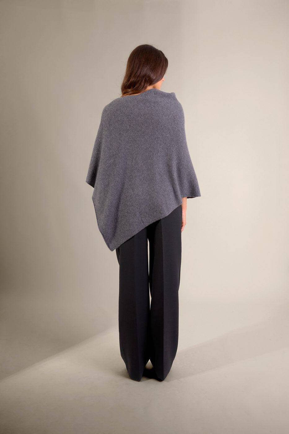 Poncho 4 Fils - Georgia - Anthracite Chiné