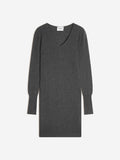 Robe Col V - Joy - Anthracite Chiné
