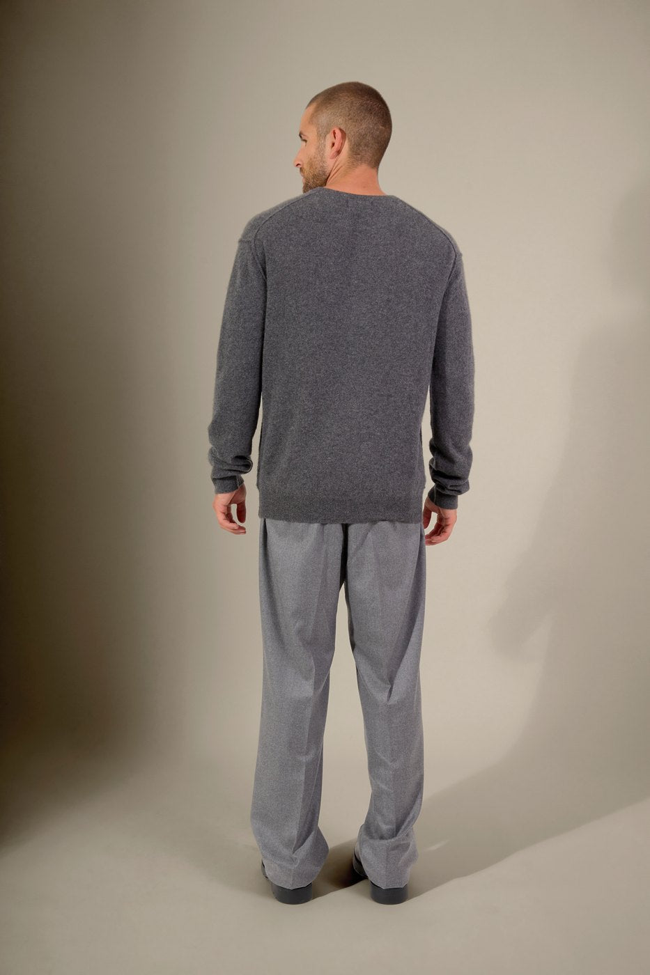 Pull Col Rond - Soan - Anthracite Chiné