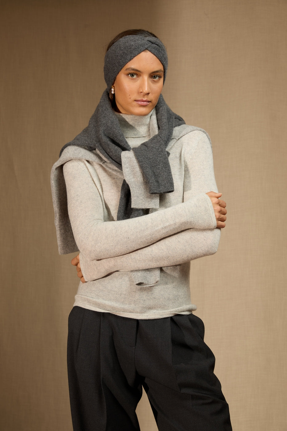 Bandeau 4 Fils - Javoi - Anthracite Chiné