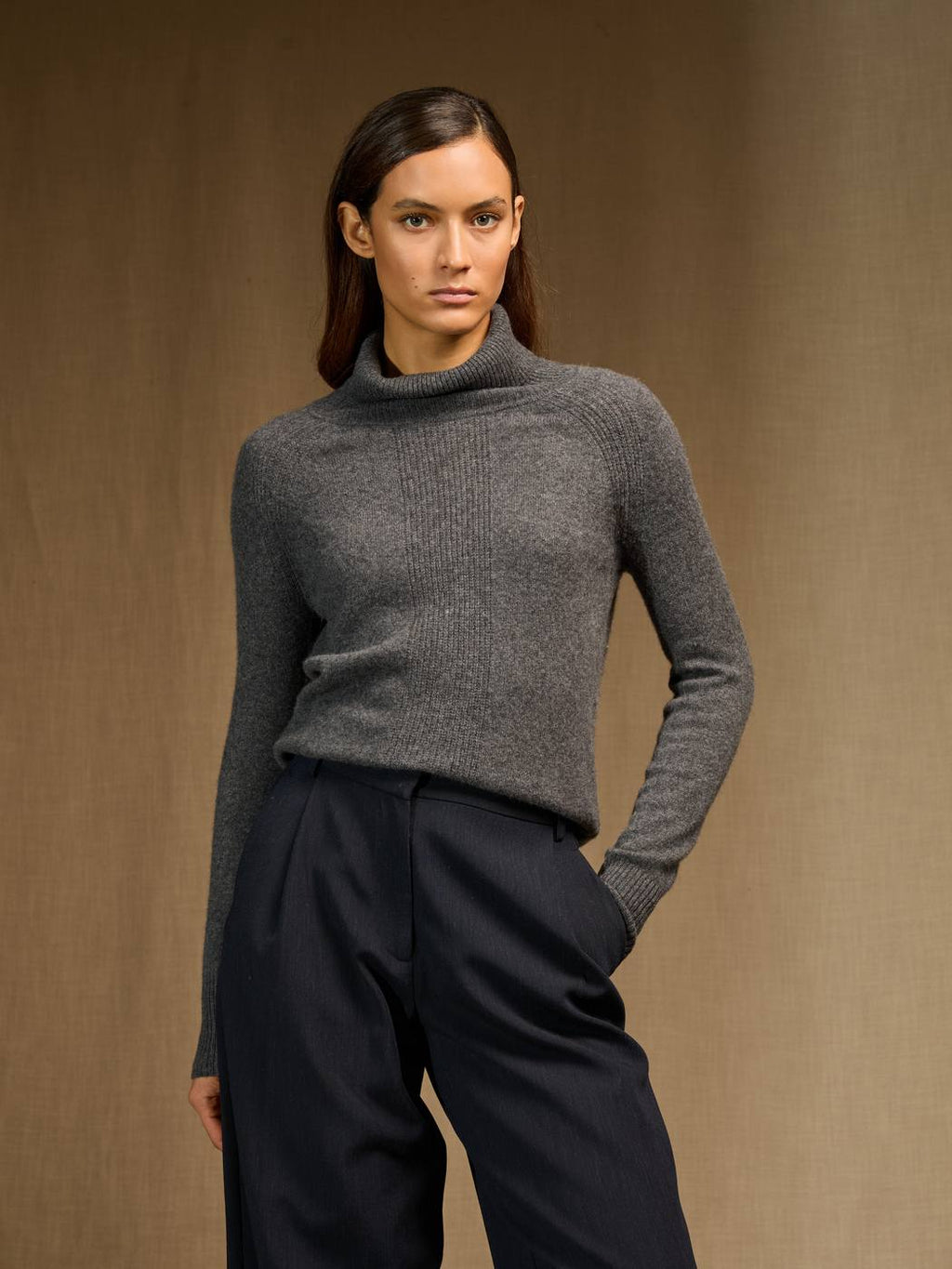 Pull Col Roulé - Lilly - Anthracite Chiné