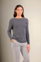 Pull Col Rond - Daria - Anthracite Chiné