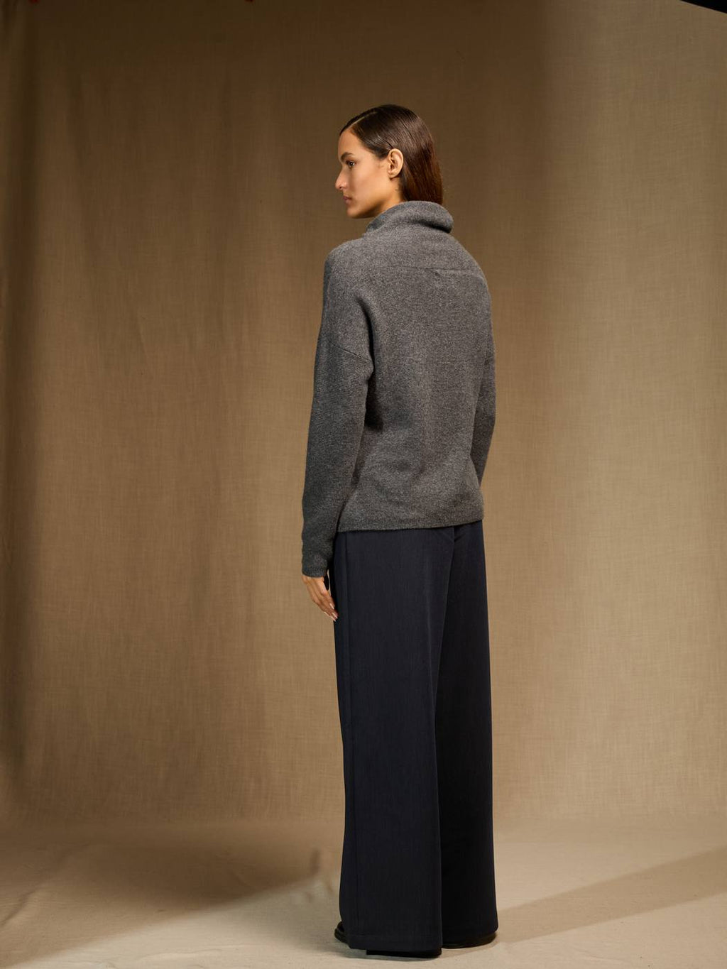 Pull Col Roulé - Blantyre - Anthracite Chiné