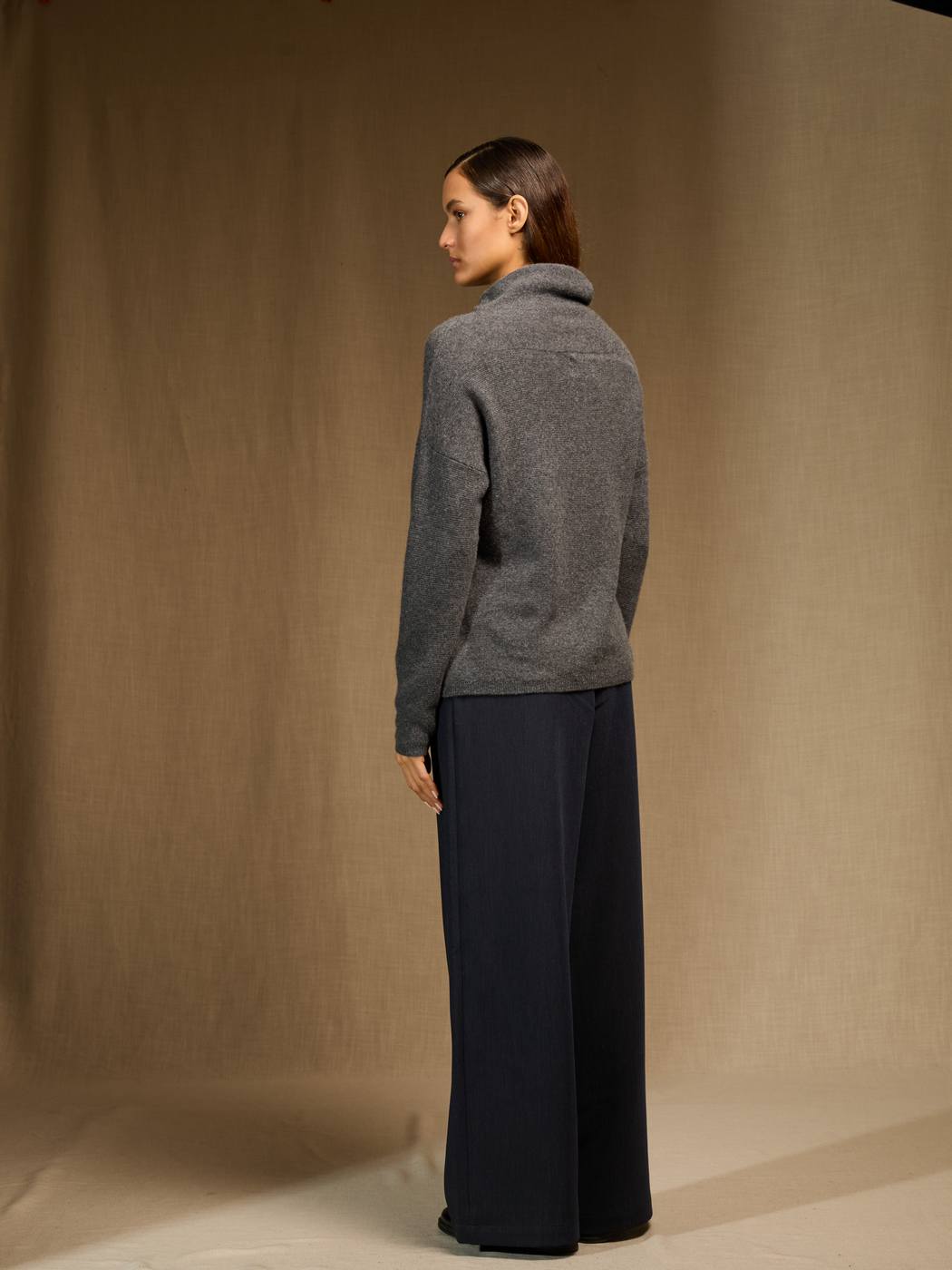 Pull Col Roulé - Blantyre - Anthracite Chiné