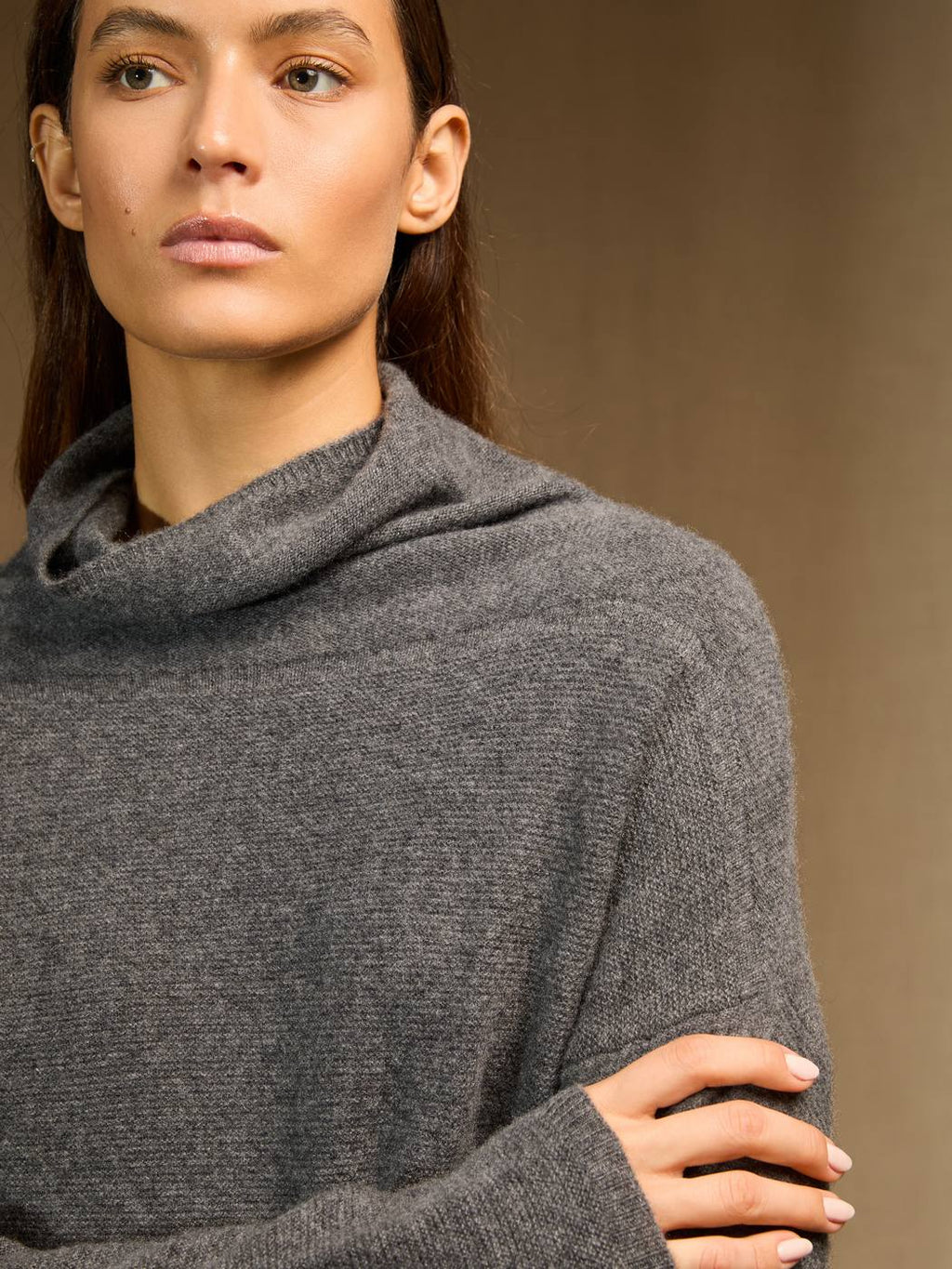 Pull Col Roulé - Blantyre - Anthracite Chiné