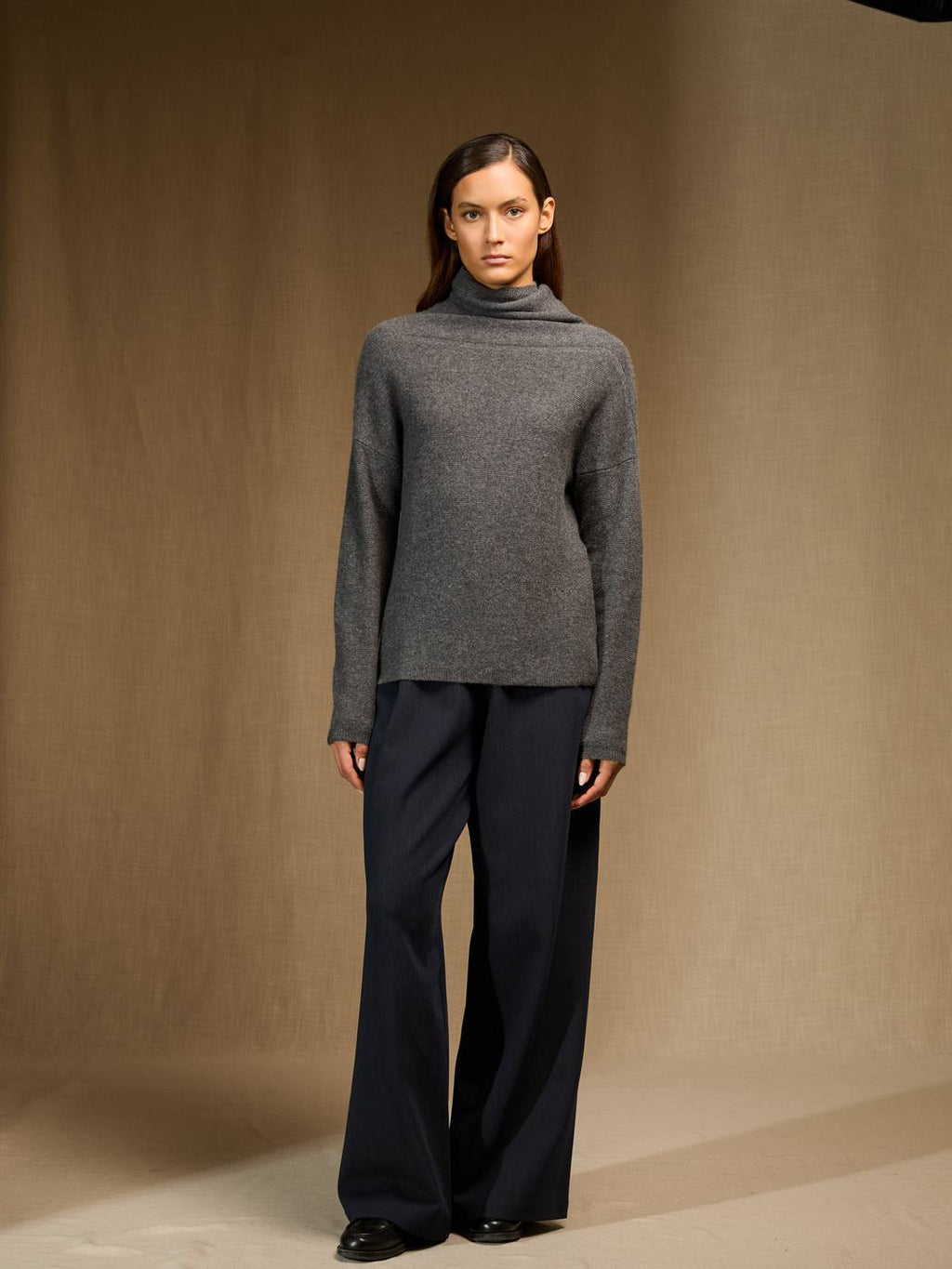 Pull Col Roulé - Blantyre - Anthracite Chiné