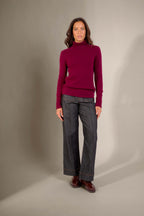 Pull Col Roulé 4 Fils - Willow - Bordeaux