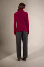 Pull Col Roulé 4 Fils - Willow - Bordeaux
