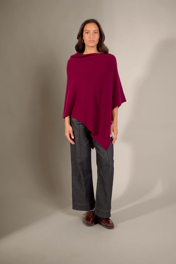 Poncho 4 Fils - Georgia - Bordeaux