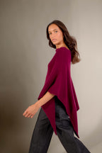 Poncho 4 Fils - Georgia - Bordeaux