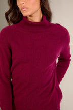 Pull Col Roulé - Lilly - Bordeaux