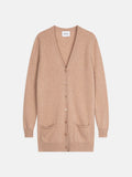 Cardigan Col V - Pearl - Camel Chiné