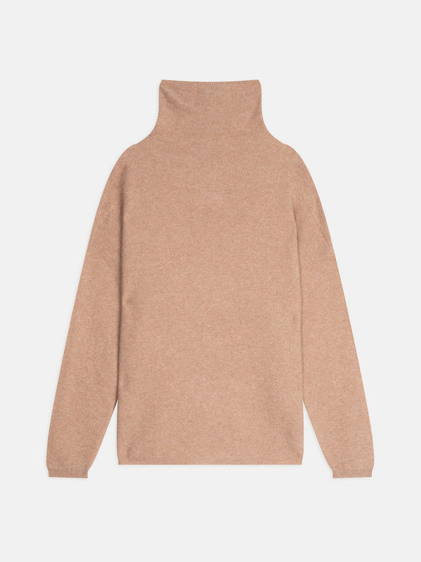 Pull Col Roulé - Blantyre - Camel Chiné