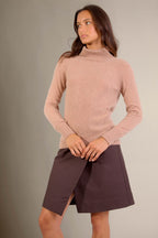 Pull Col Roulé - Lilly - Camel Chiné