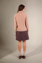 Pull Col Roulé - Lilly - Camel Chiné