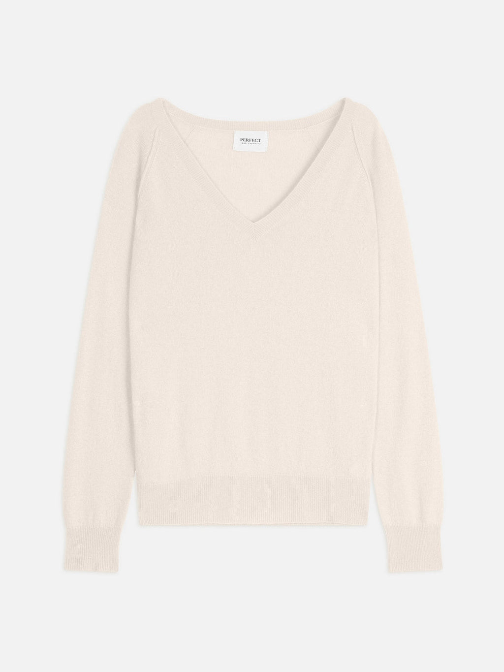 Pull Col V - Penelope - Ivoire