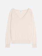 Pull Col V - Penelope - Ivoire